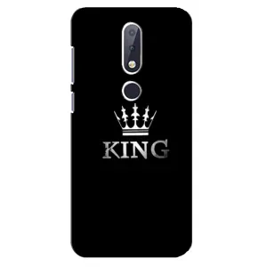 Чехол (Корона на чёрном фоне) для Нокиа 6.1 Плюс (KING)