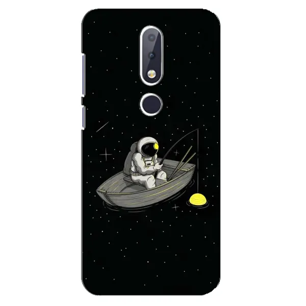 Чехол с рисунком «Космонавт на рыбалке» для Nokia 6.1 Plus Чехол с рисунком «Космонавт на рыбалке» для Nokia 6.1 Plus