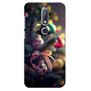 Чехлы на Новый Год Nokia 6.1 Plus (Красивая елочка)