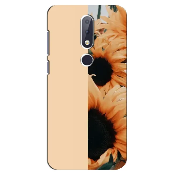 Чехол с рисунком «Красивые подсолнухи» для Nokia 6.1 Plus