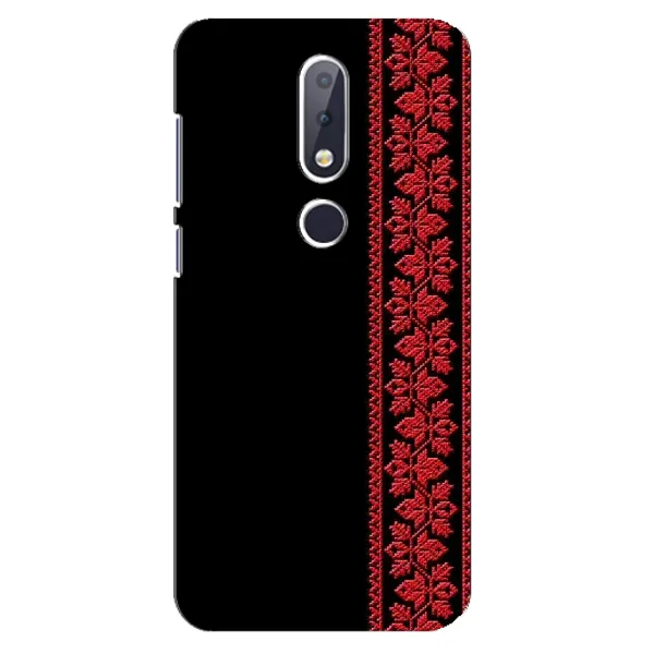 Чехол с рисунком «Красная Вышиванка» для Nokia 6.1 Plus Чехол с рисунком «Красная Вышиванка» для Nokia 6.1 Plus