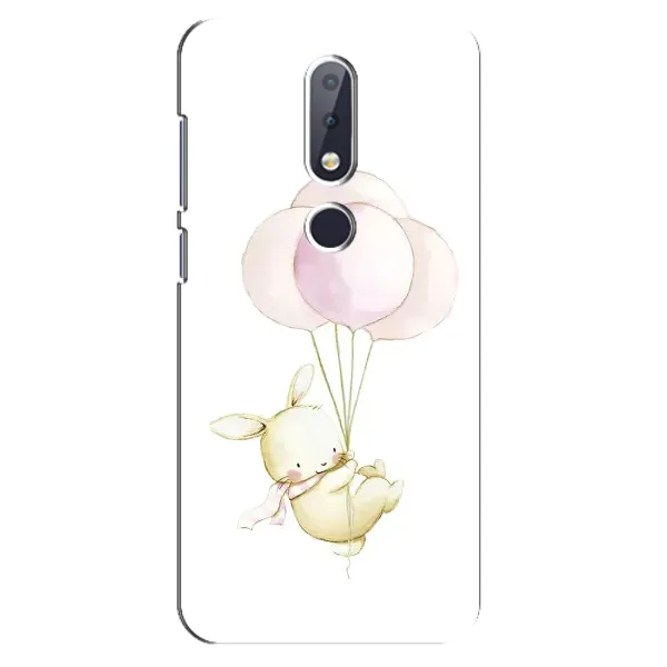 Чехол с рисунком «Кролик и шарики» для Nokia 6.1 Plus Чехол с рисунком «Кролик и шарики» для Nokia 6.1 Plus