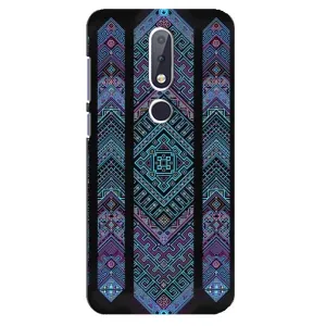 Силиконовый Чехол на Nokia 6.1 Plus (Крутой орнамент)