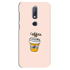 Чехол с изображением вкусной еды для Nokia 6.1 Plus (Кружка кофе)