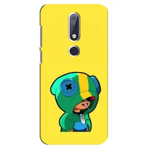 Чохол Бравл Старс для Nokia 6.1 Plus (Леон (LEON))