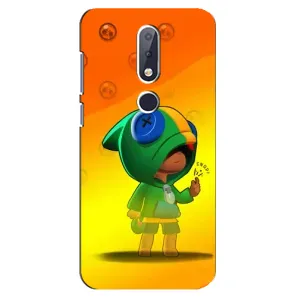 Чохол Бравл Старс для Nokia 6.1 Plus (LEON в кофті)