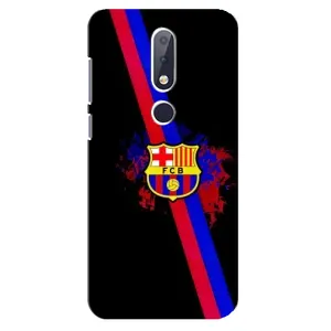 Чехол для Nokia 6.1 Plus (Барселона) (Лого Барсы)