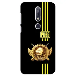 Чохол (TPU) з картинкою "Лого Пабг" на Нокіа 6.1 Плюс (Логотип PUPG)