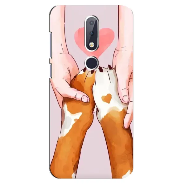 Чехол с рисунком «Любовь к собакам» для Nokia 6.1 Plus Чехол с рисунком «Любовь к собакам» для Nokia 6.1 Plus