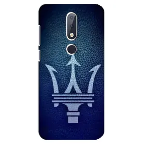 Чохли з тематикою "Круті машини" на Nokia 6.1 Plus (Лого Maserati)