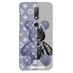 Силіконовий чохол для Nokia 6.1 Plus (Ведмідь Louis Vuitton)
