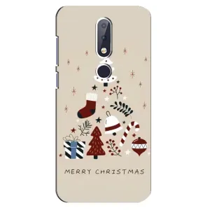 Чехол Санта Клаус для Nokia 6.1 Plus (Merry Christmas)