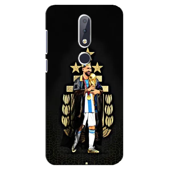 Чехол с рисунком «Месси король» для Nokia 6.1 Plus