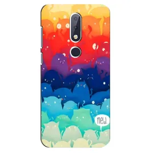 Чехол с рисунком «Mew» для Nokia 6.1 Plus