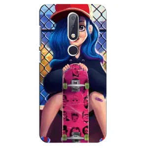 Чехол с картинкой Модные Девчонки Nokia 6.1 Plus (Модная девушка)