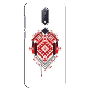 Силиконовый Чехол на Nokia 6.1 Plus с картинкой Вышиванки (Модная вышиванка)