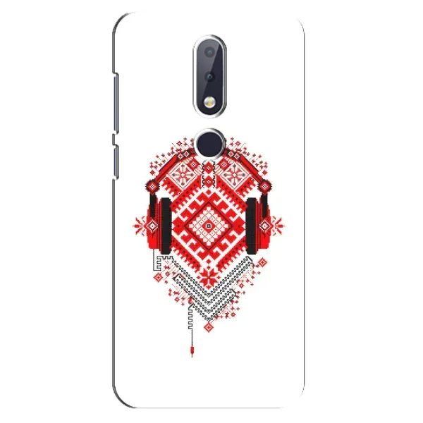 Чехол с рисунком «Модная вышиванка» для Nokia 6.1 Plus Чехол с рисунком «Модная вышиванка» для Nokia 6.1 Plus