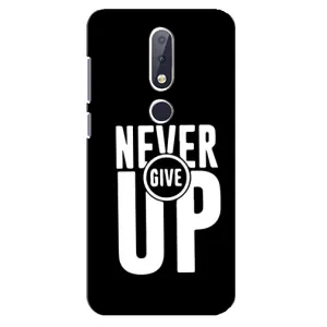 Силіконовый Чохол на Nokia 6.1 Plus з картинкою НАЙК (Never Give UP)