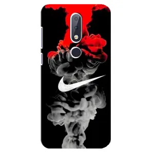 Силіконовый Чохол на Nokia 6.1 Plus з картинкою НАЙК (Nike дим)