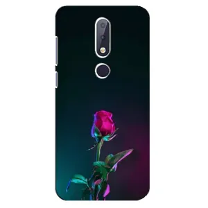 Чохли з принтом Троянд для Nokia 6.1 Plus (Нічна троянда)