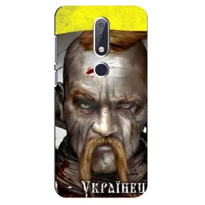 Чехол с картинкой (Патриотический КОЗАК) на Nokia 6.1 Plus (Одноглазый Козак)