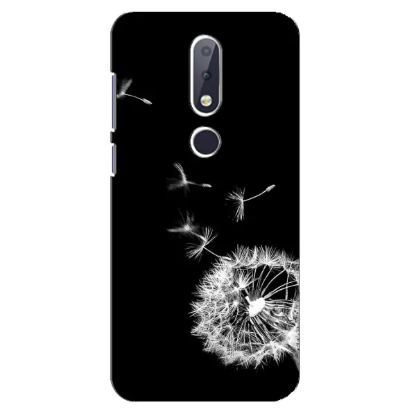 Чехол с рисунком «Одуванчик на чёрном» для Nokia 6.1 Plus Чехол с рисунком «Одуванчик на чёрном» для Nokia 6.1 Plus