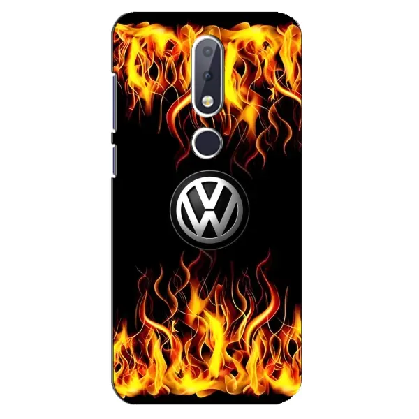 Чехол с рисунком «Огненный Лого» для Nokia 6.1 Plus Чехол с рисунком «Огненный Лого» для Nokia 6.1 Plus