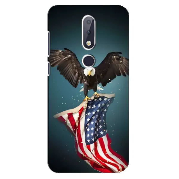 Чехол с рисунком «Орел и флаг» для Nokia 6.1 Plus
