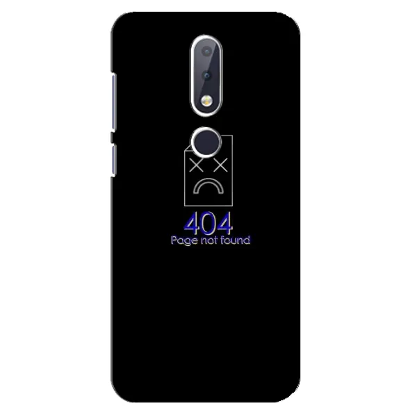 Чехол с рисунком «Ошибка 404» для Nokia 6.1 Plus Чехол с рисунком «Ошибка 404» для Nokia 6.1 Plus