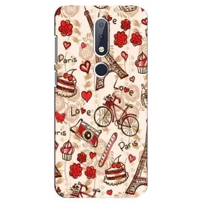 Чехол с Эйфелевой башней на Nokia 6.1 Plus (Париж мечта)