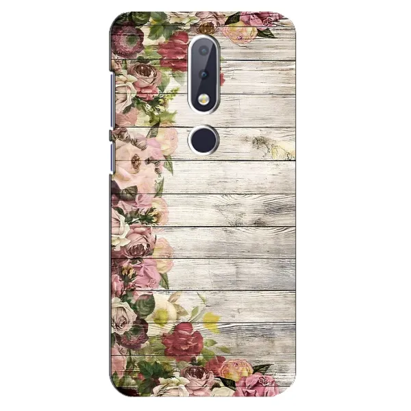 Чехол с рисунком «Плетущиеся цветы» для Nokia 6.1 Plus Чехол с рисунком «Плетущиеся цветы» для Nokia 6.1 Plus