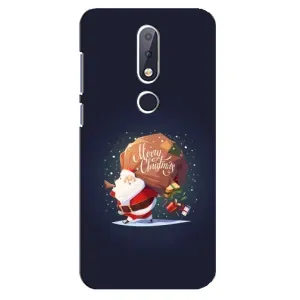 Чехол Санта Клаус для Nokia 6.1 Plus (Подарки от Санты)
