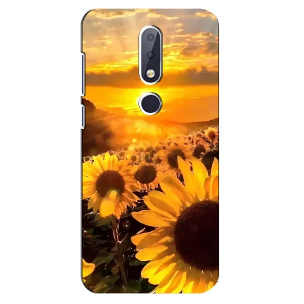 Чохол з малюнком «поле соняшників» для Nokia 6.1 Plus