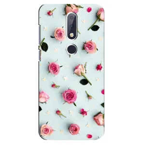 Чохли з принтом Троянд для Nokia 6.1 Plus (Різні квіти)