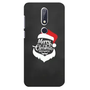 Чехол Санта Клаус для Nokia 6.1 Plus (Санта Крисмас)
