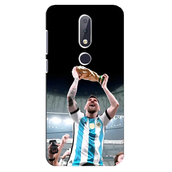 Чехол с рисунком «Счастливый Месси» для Nokia 6.1 Plus