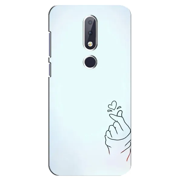 Чехол с рисунком «Сердце на голубом» для Nokia 6.1 Plus Чехол с рисунком «Сердце на голубом» для Nokia 6.1 Plus