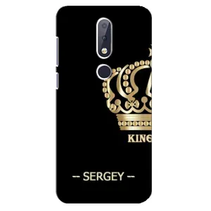 Чехлы с мужскими именами для Nokia 6.1 Plus (SERGEY)