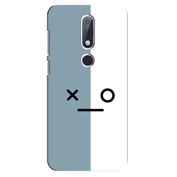 Чехол с рисунком «Серо-белый» для Nokia 6.1 Plus Чехол с рисунком «Серо-белый» для Nokia 6.1 Plus