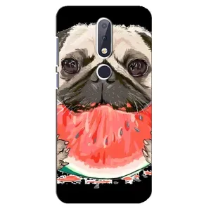 Чохол (ТПУ) Милі песики для Nokia 6.1 Plus (Смішний Мопс)