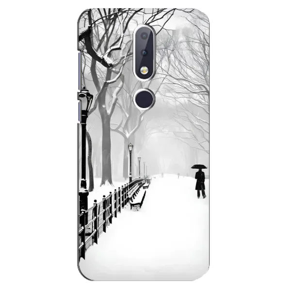 Чехол с рисунком «Снегом замело» для Nokia 6.1 Plus