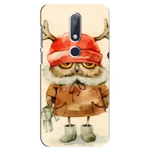 Чехлы с принтом СОВЫ для Nokia 6.1 Plus (Сова в шапке)