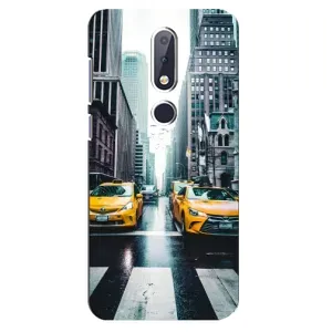 Чехол с рисунком «Такси» для Nokia 6.1 Plus