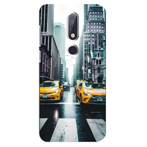 Чехол с рисунком «Такси» для Nokia 6.1 Plus Чехол с рисунком «Такси» для Nokia 6.1 Plus