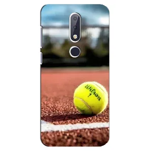Чохли з прінтом Спортивна тематика для Nokia 6.1 Plus (Тенісний корт)