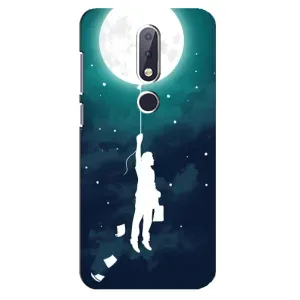 Чехол (ТПУ) с планетами на Nokia 6.1 Plus (To The moon)