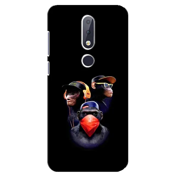 Чехол с рисунком «Три обезьяны» для Nokia 6.1 Plus Чехол с рисунком «Три обезьяны» для Nokia 6.1 Plus