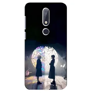 Чехлы с принтом Уэнсдей на Nokia 6.1 Plus (Уэнсдей и Энди)