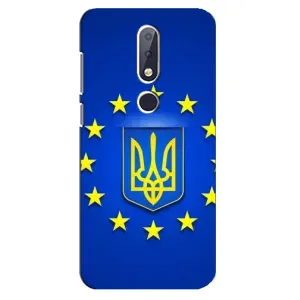 Чехол с Украинской символикой на Нокиа 6.1 Плюс (Украина это Европа)