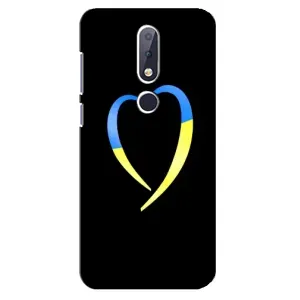 Силиконовый Чехол на Nokia 6.1 Plus (Я-Украина) (Украинское сердце)